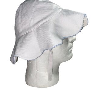 NEW The Broke Brooke Edge Hill Collection White Child Kid White Sun Hat, 2T-6X